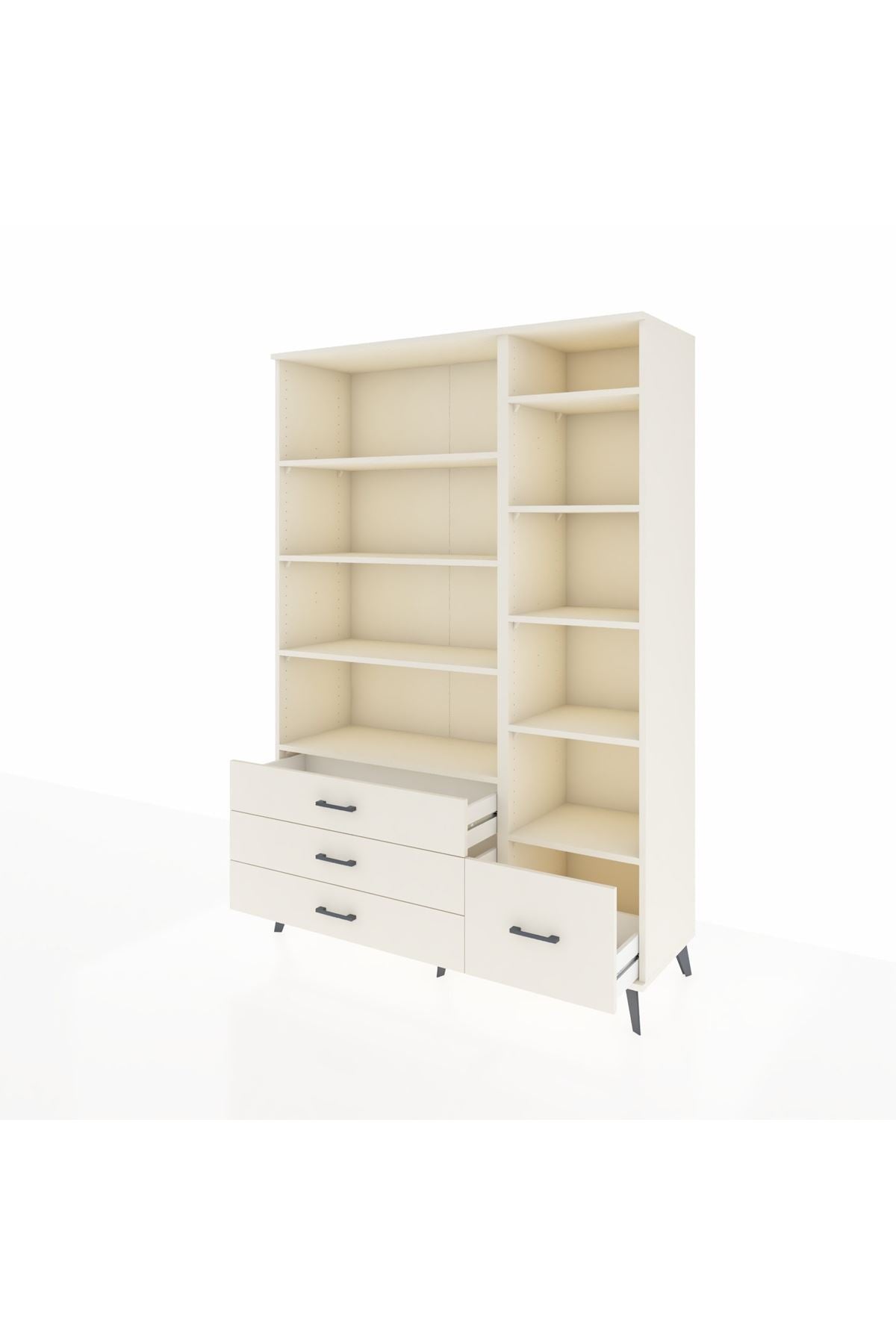 Hyperion Dolap 9 Raflı 4 Çekmeceli  132x44x195 Aytaşı-Aytaşı/Aytaşı