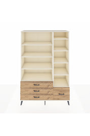 Hyperion Dolap 9 Raflı 4 Çekmeceli  132x44x195 Aytaşı-Aytaşı/Çam