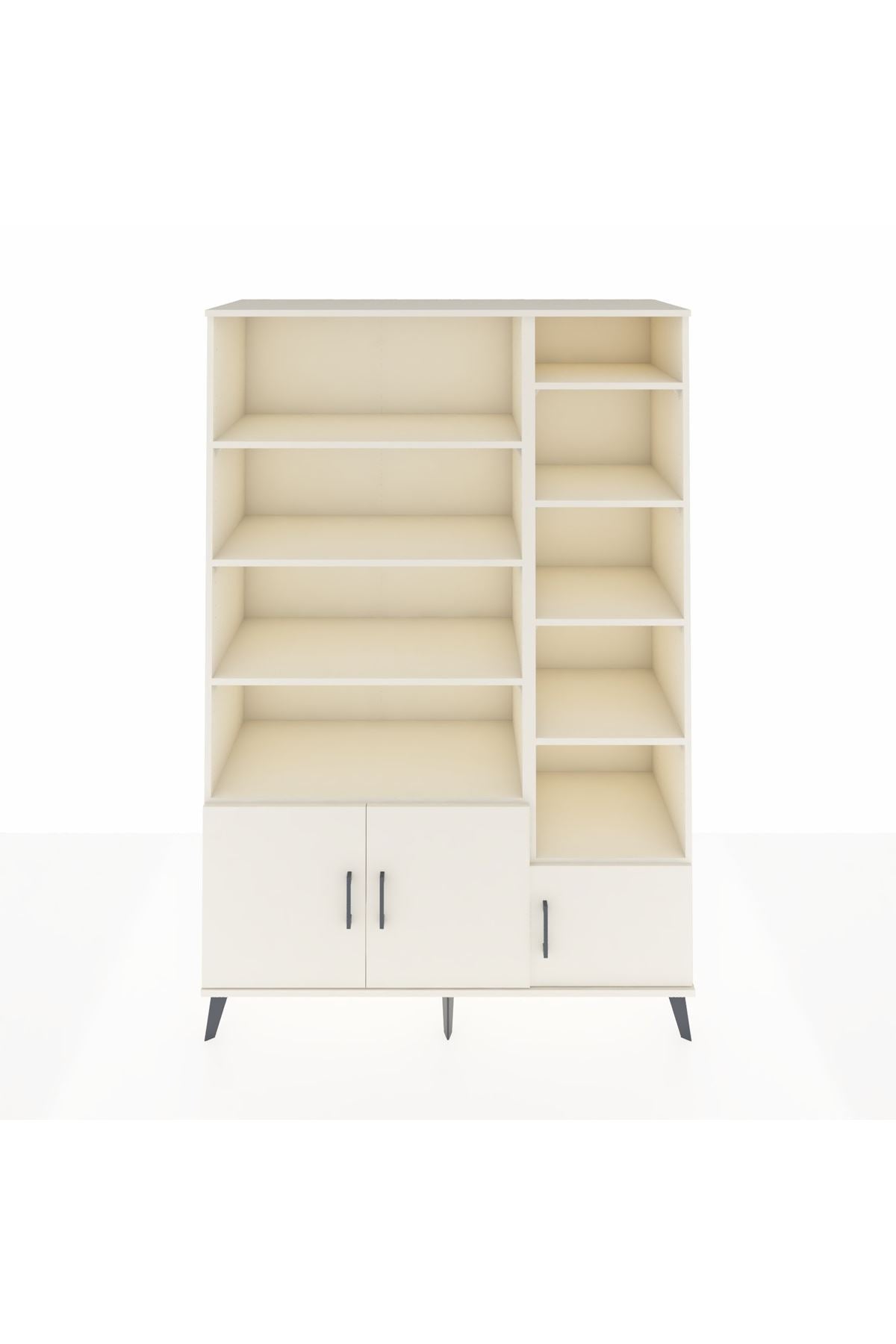 Hyperion Dolap 10 Raflı 3 Kapaklı 132x44x195 Aytaşı-Aytaşı/Aytaşı