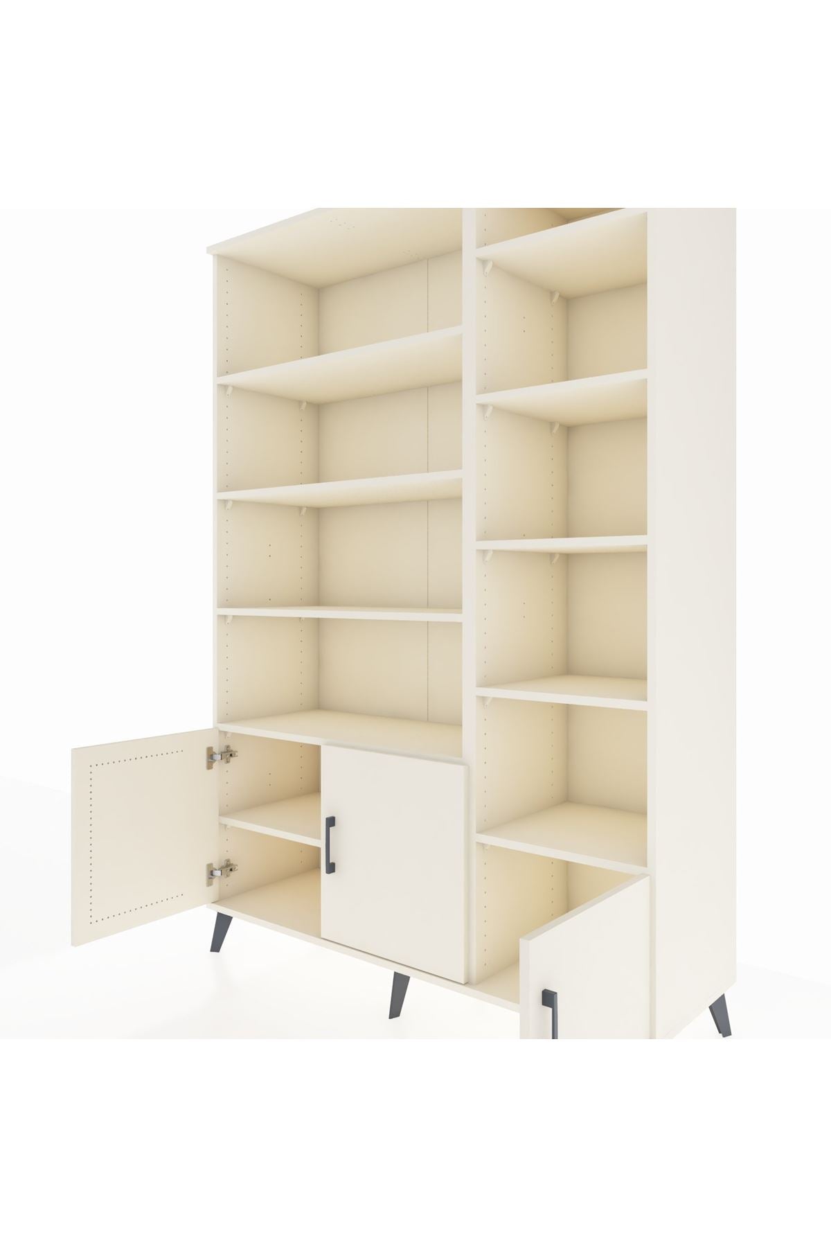 Hyperion Dolap 10 Raflı 3 Kapaklı 132x44x195 Aytaşı-Aytaşı/Aytaşı