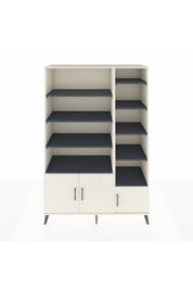 Hyperion Dolap 10 Raflı 3 Kapaklı 132x44x195 Aytaşı-Aytaşı/Antrasit