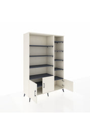 Hyperion Dolap 10 Raflı 3 Kapaklı 132x44x195 Aytaşı-Aytaşı/Antrasit