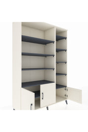 Hyperion Dolap 10 Raflı 3 Kapaklı 132x44x195 Aytaşı-Aytaşı/Antrasit