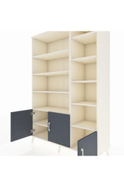 Hyperion Dolap 10 Raflı 3 Kapaklı 132x44x195 Aytaşı-Antrasit/Aytaşı