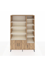 Hyperion Dolap 10 Raflı 3 Kapaklı 132x44x195 Çam-Çam/Aytaşı