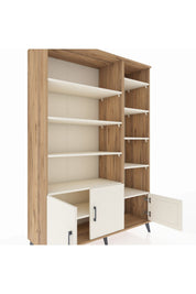 Hyperion Dolap 10 Raflı 3 Kapaklı 132x44x195 Çam-Aytaşı/Aytaşı