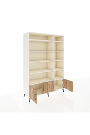 Hyperion Dolap 10 Raflı 3 Kapaklı 132x44x195 Aytaşı-Çam/Aytaşı