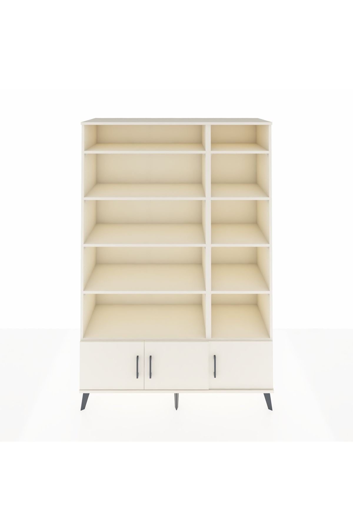 Hyperion Dolap 10 Raflı 3 Kapaklı 132x44x195 Aytaşı-Aytaşı/Aytaşı