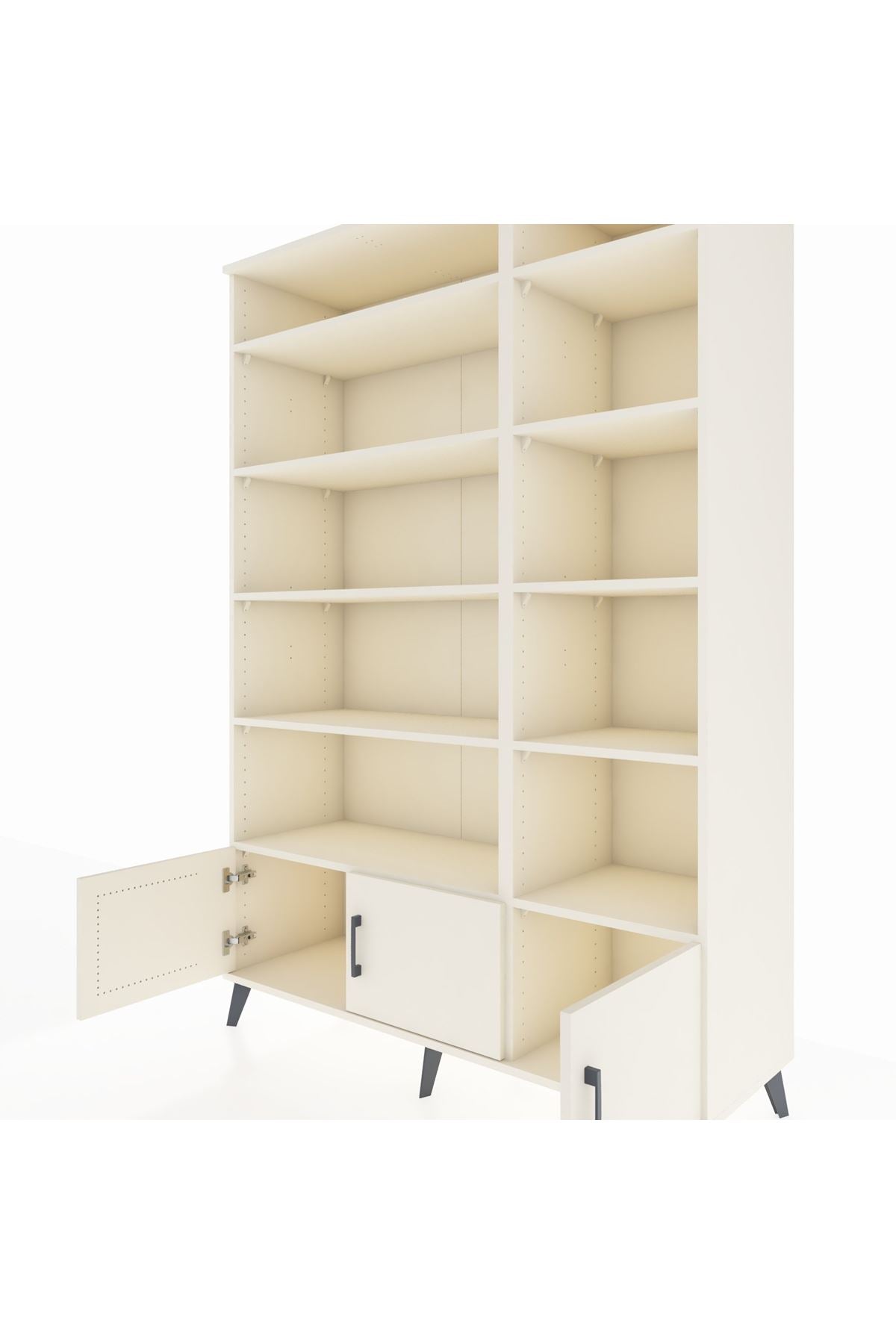 Hyperion Dolap 10 Raflı 3 Kapaklı 132x44x195 Aytaşı-Aytaşı/Aytaşı