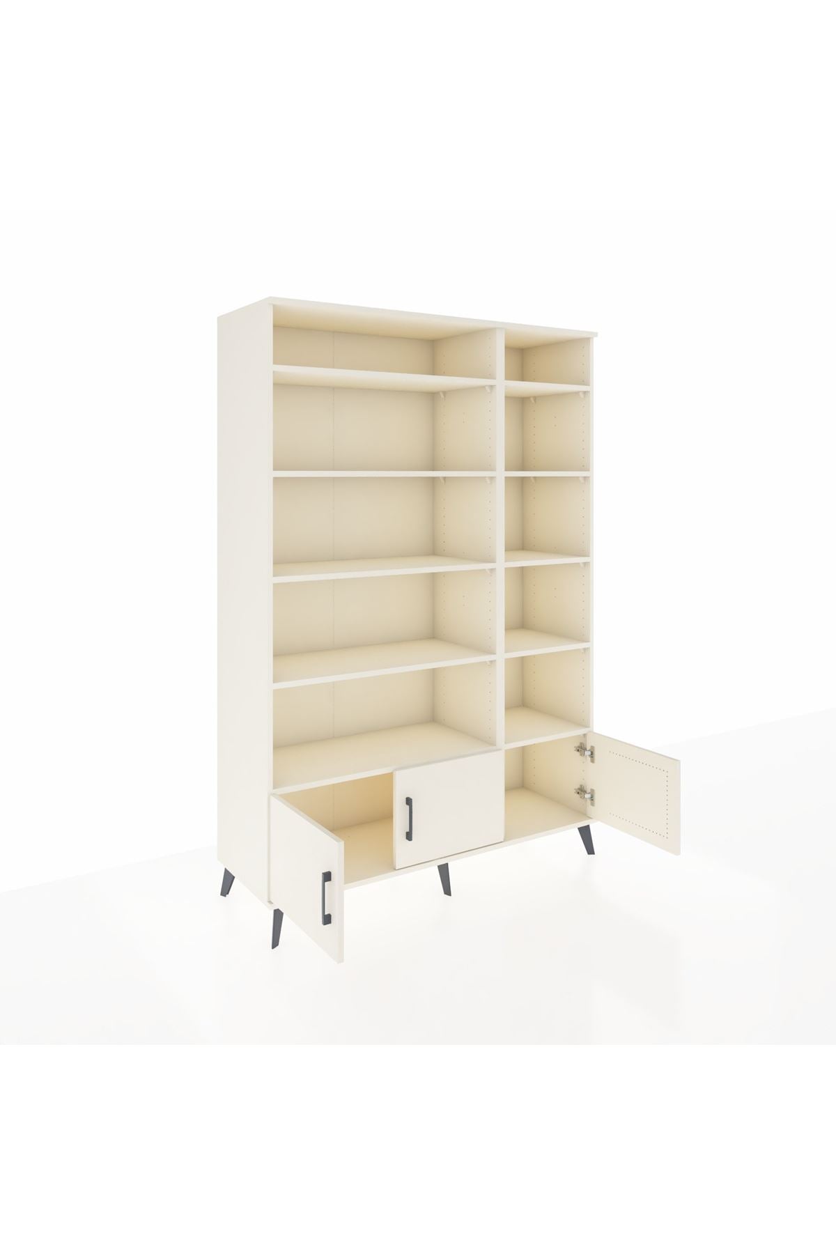 Hyperion Dolap 10 Raflı 3 Kapaklı 132x44x195 Aytaşı-Aytaşı/Aytaşı