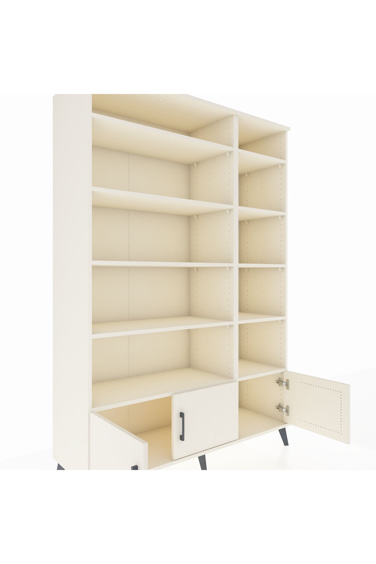 Hyperion Dolap 10 Raflı 3 Kapaklı 132x44x195 Aytaşı-Aytaşı/Aytaşı