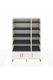 Hyperion Dolap 10 Raflı 3 Kapaklı 132x44x195 Aytaşı-Aytaşı/Antrasit