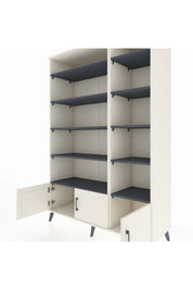 Hyperion Dolap 10 Raflı 3 Kapaklı 132x44x195 Aytaşı-Aytaşı/Antrasit