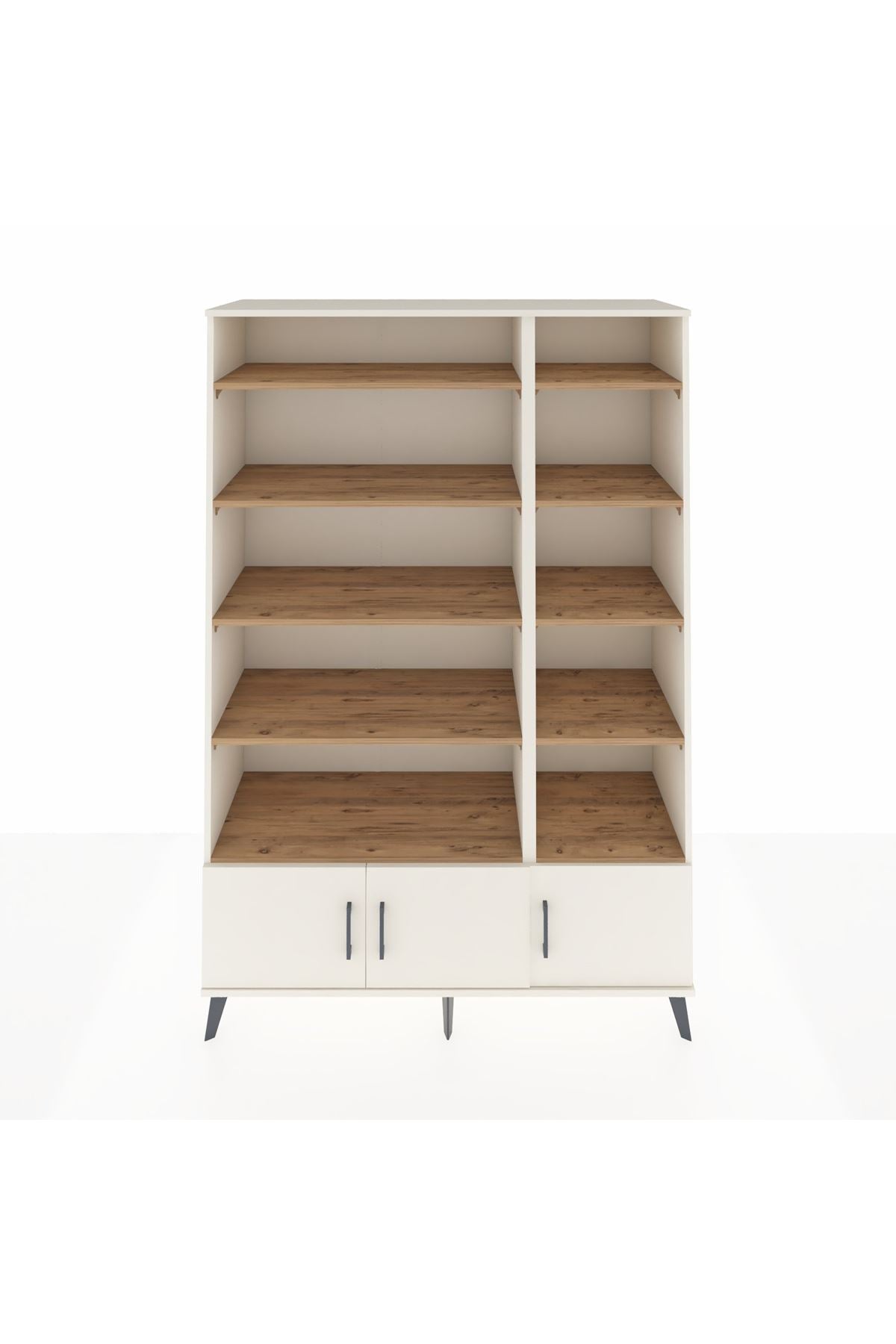 Hyperion Dolap 10 Raflı 3 Kapaklı 132x44x195 Aytaşı-Aytaşı/Çam