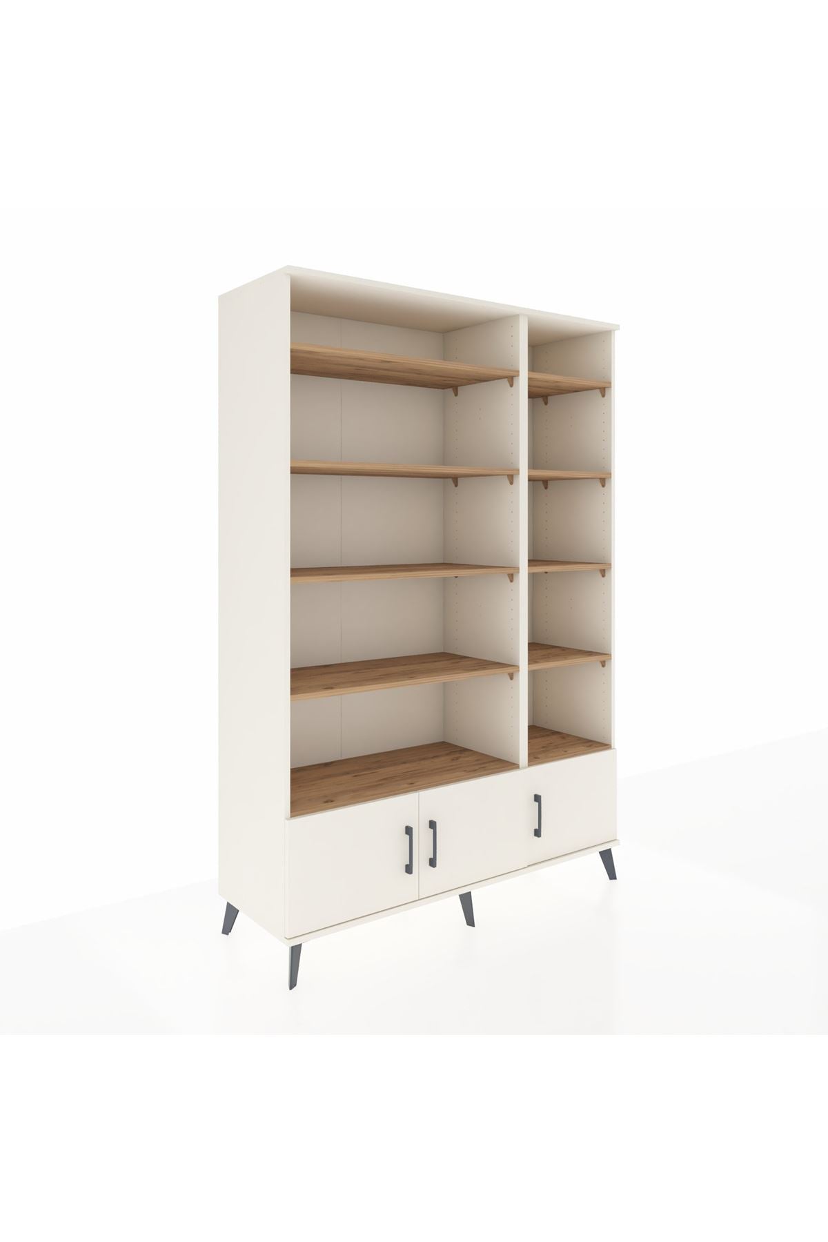 Hyperion Dolap 10 Raflı 3 Kapaklı 132x44x195 Aytaşı-Aytaşı/Çam