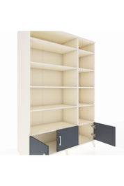 Hyperion Dolap 10 Raflı 3 Kapaklı 132x44x195 Aytaşı-Antrasit/Aytaşı