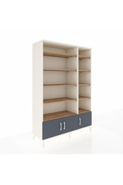 Hyperion Dolap 10 Raflı 3 Kapaklı 132x44x195 Aytaşı-Antrasit/Çam