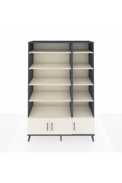 Hyperion Dolap 10 Raflı 3 Kapaklı 132x44x195 Antrasit-Aytaşı/Aytaşı