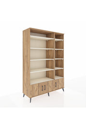 Hyperion Dolap 10 Raflı 3 Kapaklı 132x44x195 Çam-Çam/Aytaşı