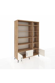 Hyperion Dolap 10 Raflı 3 Kapaklı 132x44x195 Çam-Aytaşı/Çam