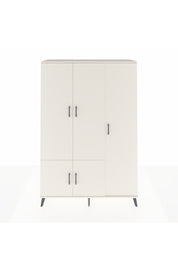 Hyperion Dolap 7 Raflı 5 Kapaklı Tek Askılı 132x44x195 Aytaşı-Aytaşı/Aytaşı