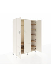 Hyperion Dolap 7 Raflı 5 Kapaklı Tek Askılı 132x44x195 Aytaşı-Aytaşı/Çam