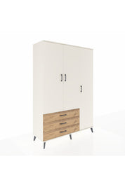 Hyperion Dolap 6 Raflı 3 Çekmeceli Tek Askılı 132x44x195 Aytaşı-Aytaşı/Çam