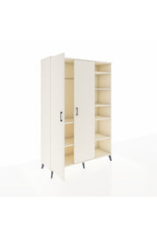 Hyperion Dolap 7 Raflı 2 Kapaklı Tek Askılı 132x44x195 Aytaşı-Aytaşı/Aytaşı