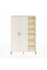 Hyperion Dolap 7 Raflı 2 Kapaklı Tek Askılı 132x44x195 Aytaşı-Aytaşı/Antrasit