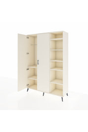 Hyperion Dolap 7 Raflı 2 Kapaklı Tek Askılı 132x44x195 Aytaşı-Aytaşı/Antrasit