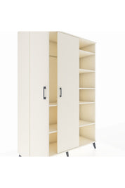 Hyperion Dolap 7 Raflı 2 Kapaklı Tek Askılı 132x44x195 Aytaşı-Aytaşı/Antrasit