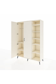 Hyperion Dolap 7 Raflı 2 Kapaklı Tek Askılı 132x44x195 Aytaşı-Aytaşı/Çam