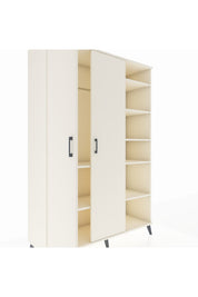 Hyperion Dolap 7 Raflı 2 Kapaklı Tek Askılı 132x44x195 Aytaşı-Aytaşı/Çam