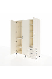 Hyperion Dolap 6 Raflı 3 Çekmeceli Tek Askılı 132x44x195 Aytaşı-Aytaşı/Aytaşı