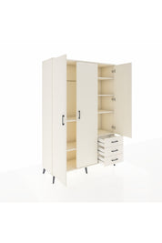 Hyperion Dolap 6 Raflı 3 Çekmeceli Tek Askılı 132x44x195 Aytaşı-Aytaşı/Aytaşı