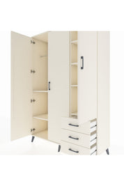 Hyperion Dolap 6 Raflı 3 Çekmeceli Tek Askılı 132x44x195 Aytaşı-Aytaşı/Aytaşı