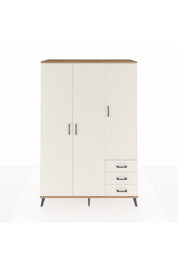 Hyperion Dolap 6 Raflı 3 Çekmeceli Tek Askılı 132x44x195 Çam-Aytaşı/Aytaşı