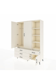 Hyperion Dolap 5 Raflı 4 Çekmeceli Tek Askılı 132x44x195 Aytaşı-Aytaşı/Aytaşı