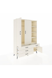 Hyperion Dolap 5 Raflı 4 Çekmeceli Tek Askılı 132x44x195 Aytaşı-Aytaşı/Aytaşı