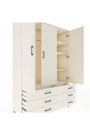 Hyperion Dolap 5 Raflı 6 Çekmeceli Tek Askılı 132x44x195 Aytaşı-Aytaşı/Aytaşı