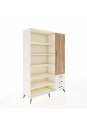 Hyperion Dolap 9 Raflı 3 Çekmeceli Tek Kapaklı  132x44x195 Aytaşı-Çam/Aytaşı