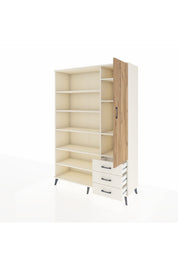 Hyperion Dolap 9 Raflı 3 Çekmeceli Tek Kapaklı  132x44x195 Aytaşı-Çam/Aytaşı