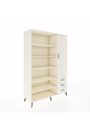 Hyperion Dolap 9 Raflı 3 Çekmeceli Tek Kapaklı  132x44x195 Aytaşı-Aytaşı/Aytaşı