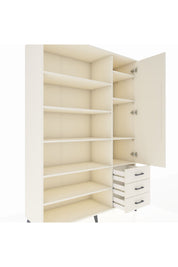 Hyperion Dolap 9 Raflı 3 Çekmeceli Tek Kapaklı  132x44x195 Aytaşı-Aytaşı/Aytaşı