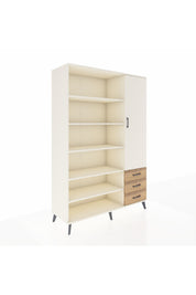 Hyperion Dolap 9 Raflı 3 Çekmeceli Tek Kapaklı  132x44x195 Aytaşı-Aytaşı/Çam