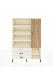 Hyperion Dolap 9 Raflı 3 Çekmeceli Tek Kapaklı  132x44x195 Aytaşı-Çam/Aytaşı