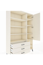 Hyperion Dolap 9 Raflı 3 Çekmeceli Tek Kapaklı  132x44x195 Aytaşı-Aytaşı/Aytaşı
