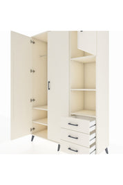 Hyperion Dolap 5 Raflı 3 Çekmeceli Tek Askılı 132x44x195 Aytaşı-Aytaşı/Aytaşı