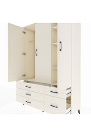 Hyperion Dolap 5 Raflı 5 Çekmeceli Tek Askılı 132x44x195 Aytaşı-Aytaşı/Aytaşı