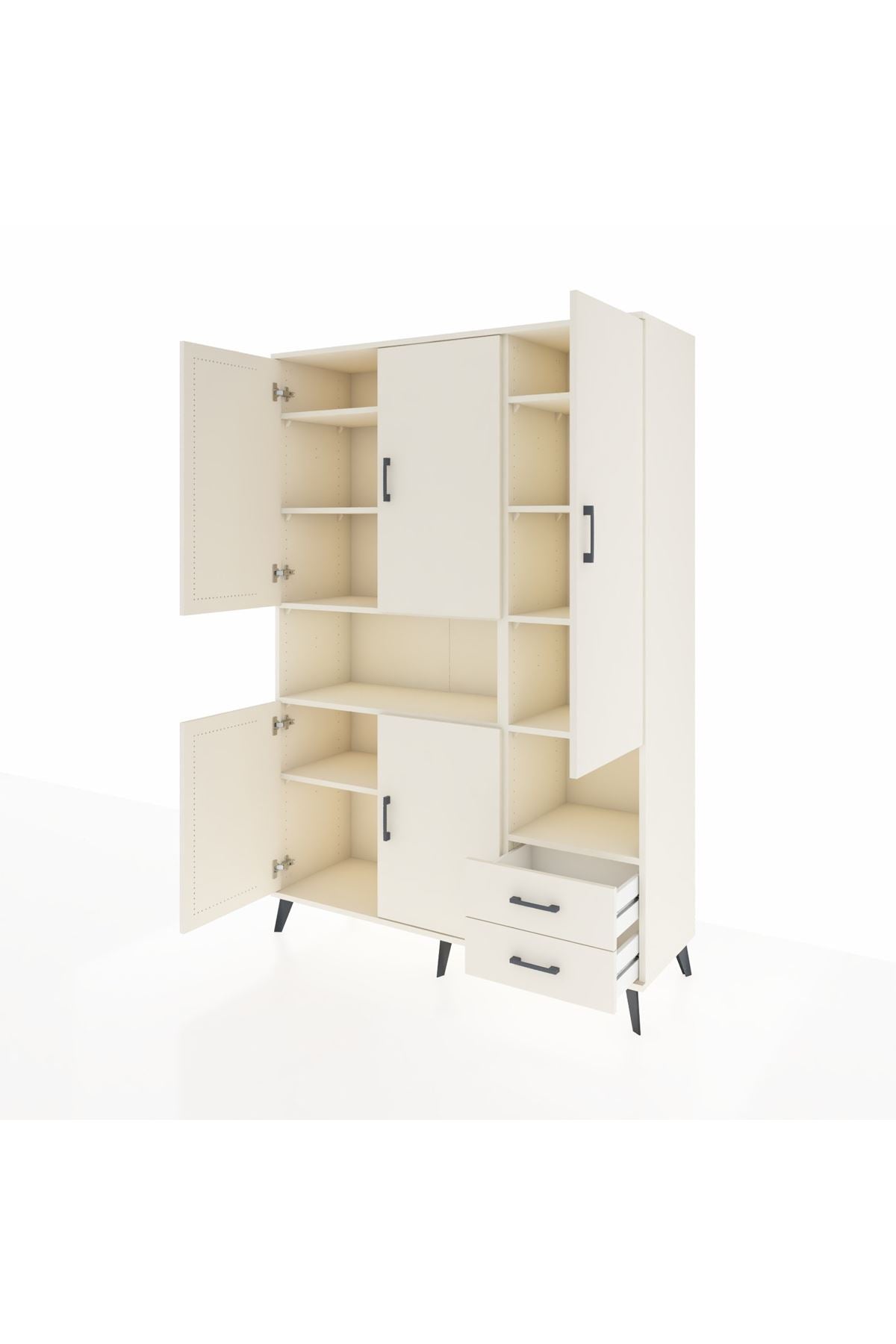 Hyperion Dolap 10 Raflı 2 Çekmeceli 5 Kapaklı 132x44x195 Aytaşı-Aytaşı/Aytaşı